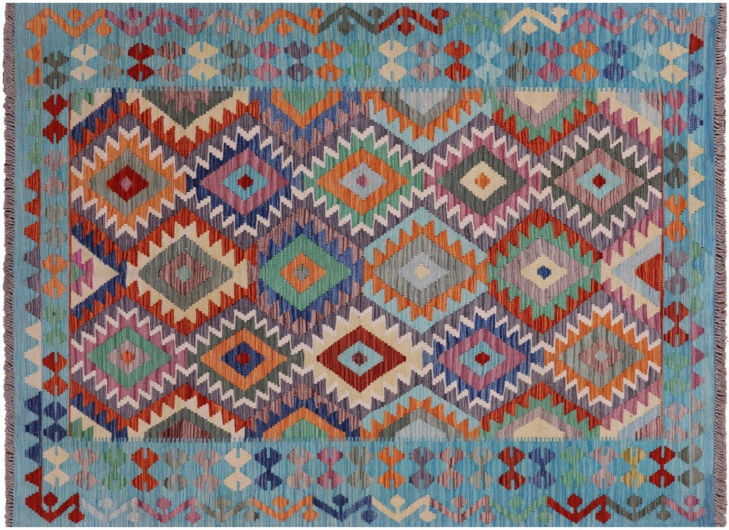 Wool On Wool Reversible Kilim Flat Weave Rug - Manhattan Rugs