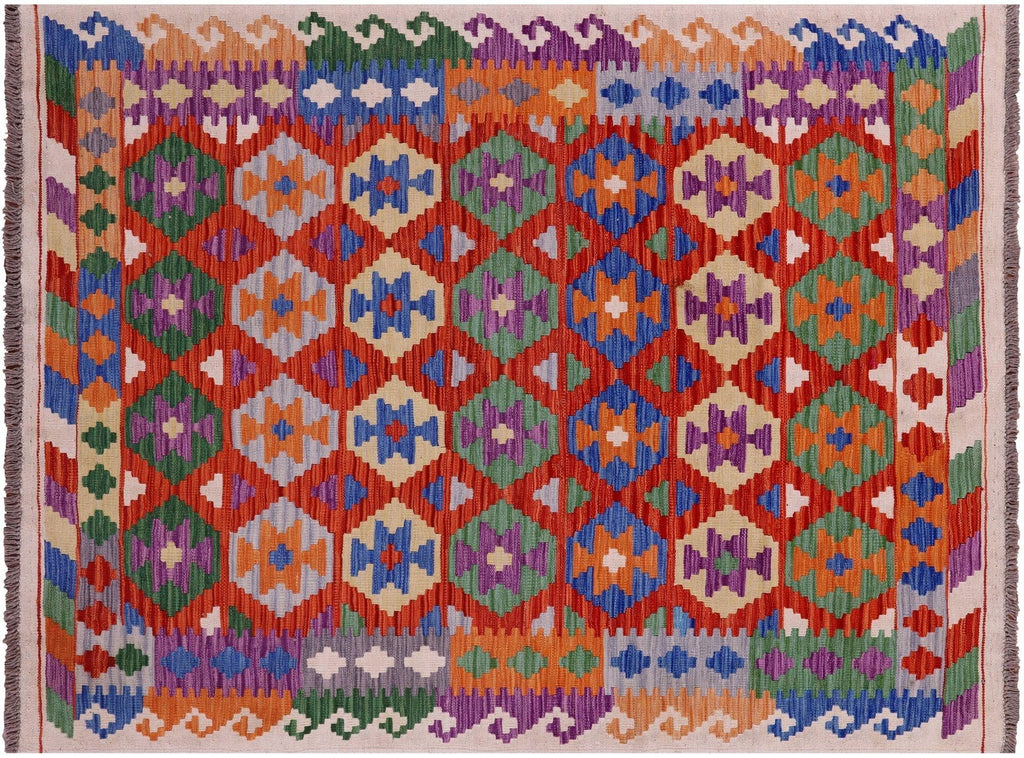 Reversible Kilim Flat Weave Wool On Wool Rug - Manhattan Rugs