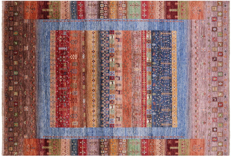 Tribal Persian Gabbeh Hand Knotted Wool Rug - Manhattan Rugs