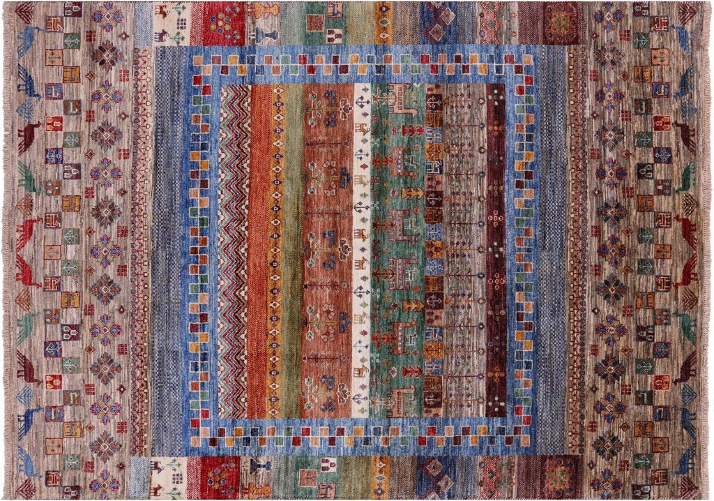 Persian Gabbeh Tribal Handmade Wool Rug - Manhattan Rugs