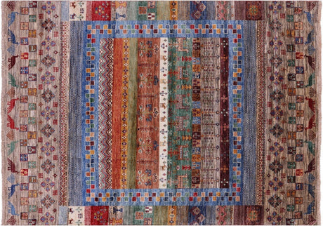 Persian Gabbeh Tribal Handmade Wool Rug - Manhattan Rugs
