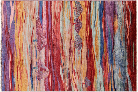 Persian Gabbeh Tribal Hand Knotted Rug - Manhattan Rugs