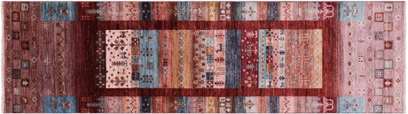 Runner Handmade Tribal Persian Gabbeh Wool Rug - Manhattan Rugs