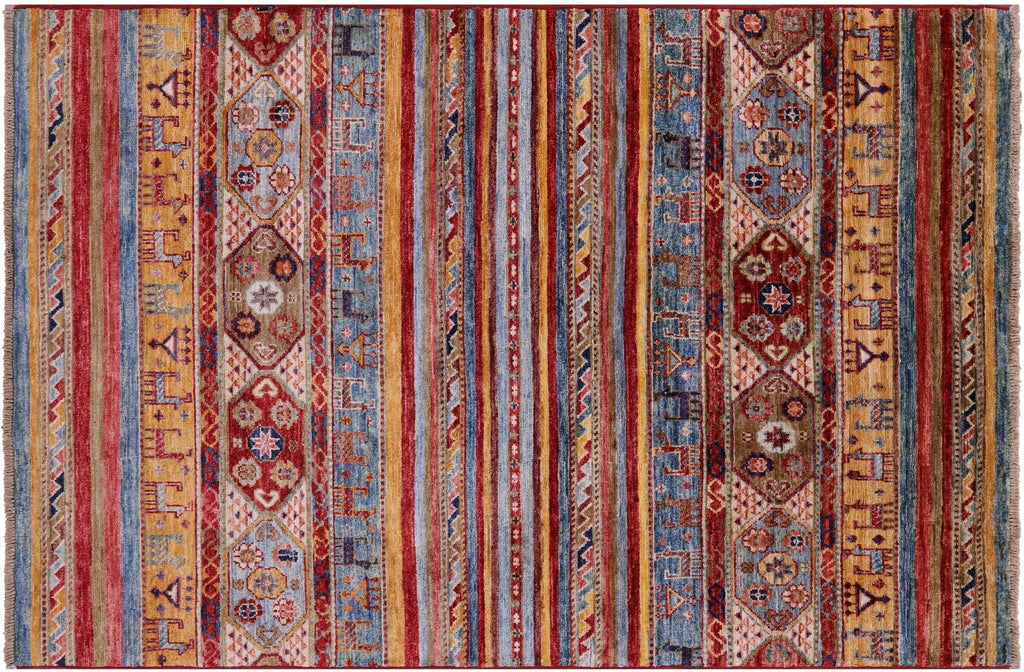 Persian Gabbeh Tribal Handmade Wool Rug - Manhattan Rugs