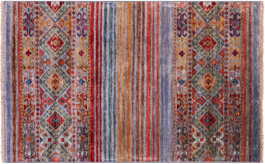 Hand Knotted Khorjin Super Kazak Rug - Manhattan Rugs