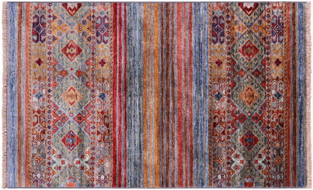 Handmade Khorjin Super Kazak Wool Rug - Manhattan Rugs