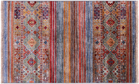 Handmade Khorjin Super Kazak Wool Rug - Manhattan Rugs