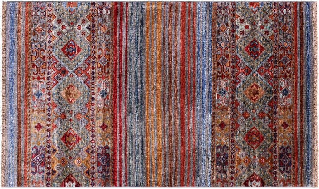 Super Kazak  Khorjin Hand-Knotted Wool Rug - Manhattan Rugs