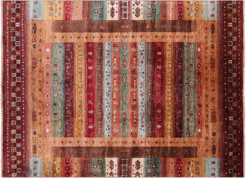 Handmade Persian Gabbeh Tribal Wool Rug - Manhattan Rugs