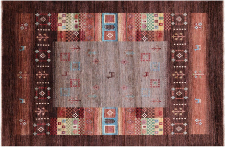 Persian Gabbeh Tribal Handmade Wool Rug - Manhattan Rugs