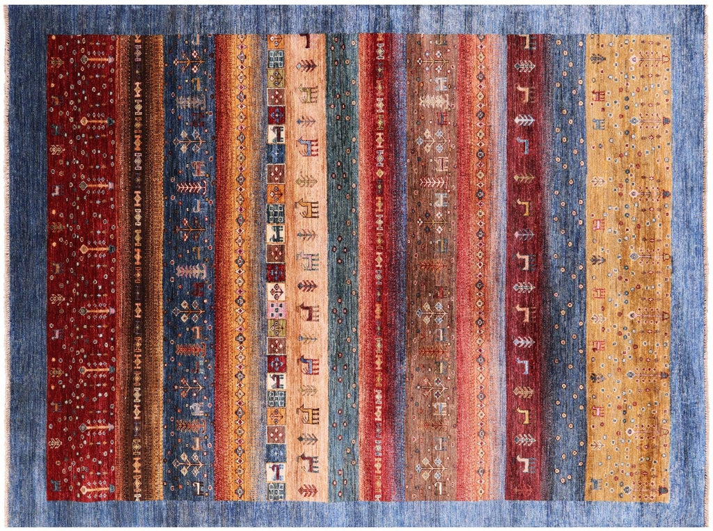 Persian Gabbeh Tribal Handmade Wool Rug - Manhattan Rugs
