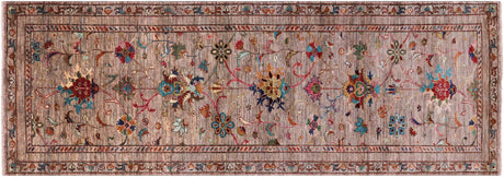 Runner Hand-Knotted Persian Tabriz Wool Rug - Manhattan Rugs
