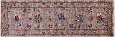 Hand Knotted Persian Tabriz Wool Runner Rug - Manhattan Rugs