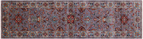 Runner Persian Tabriz Hand Knotted Wool Rug - Manhattan Rugs