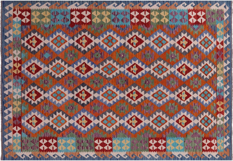 Reversible Kilim Flat Weave Wool On Wool Rug - Manhattan Rugs
