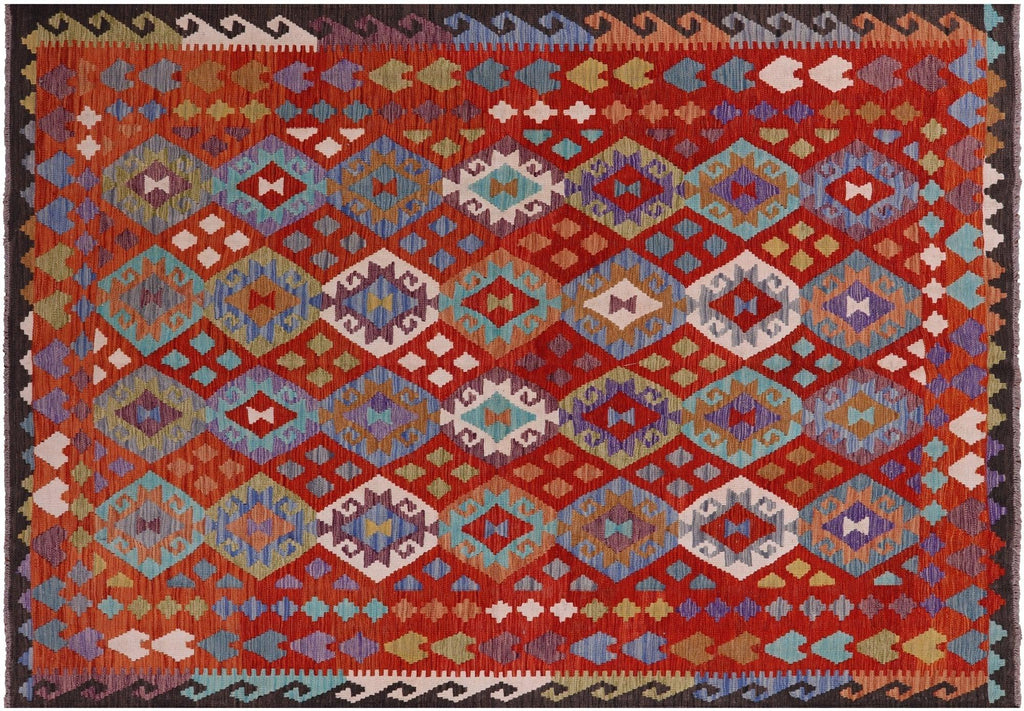 Wool On Wool Flat Weave Kilim Reversible Rug - Manhattan Rugs