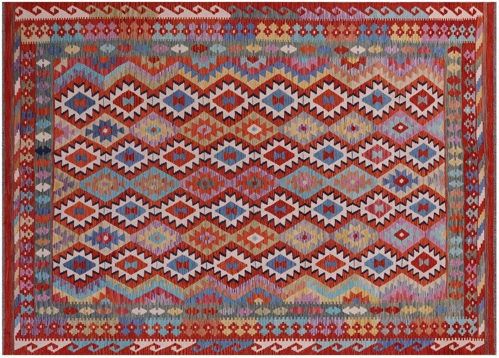 Flat Weave Kilim Reversible Wool On Wool Rug - Manhattan Rugs