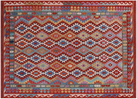 Flat Weave Kilim Reversible Wool On Wool Rug - Manhattan Rugs
