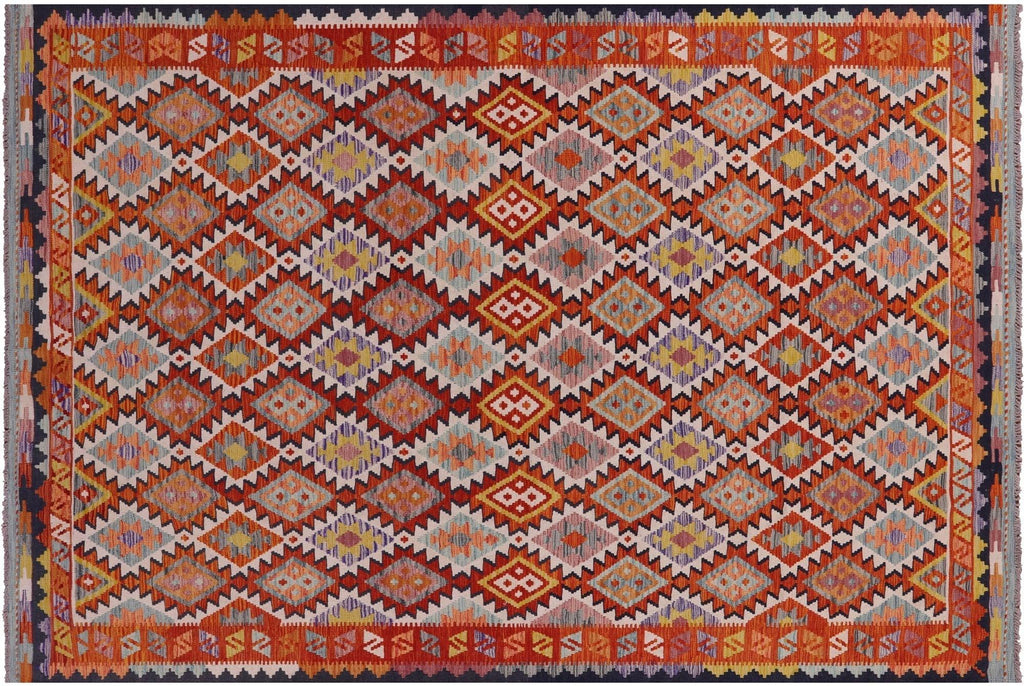 Reversible Flat Weave Kilim Wool On Wool Rug - Manhattan Rugs