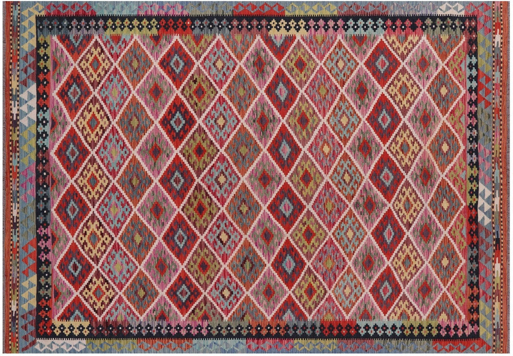 Wool On Wool Reversible Flat Weave Kilim Rug - Manhattan Rugs