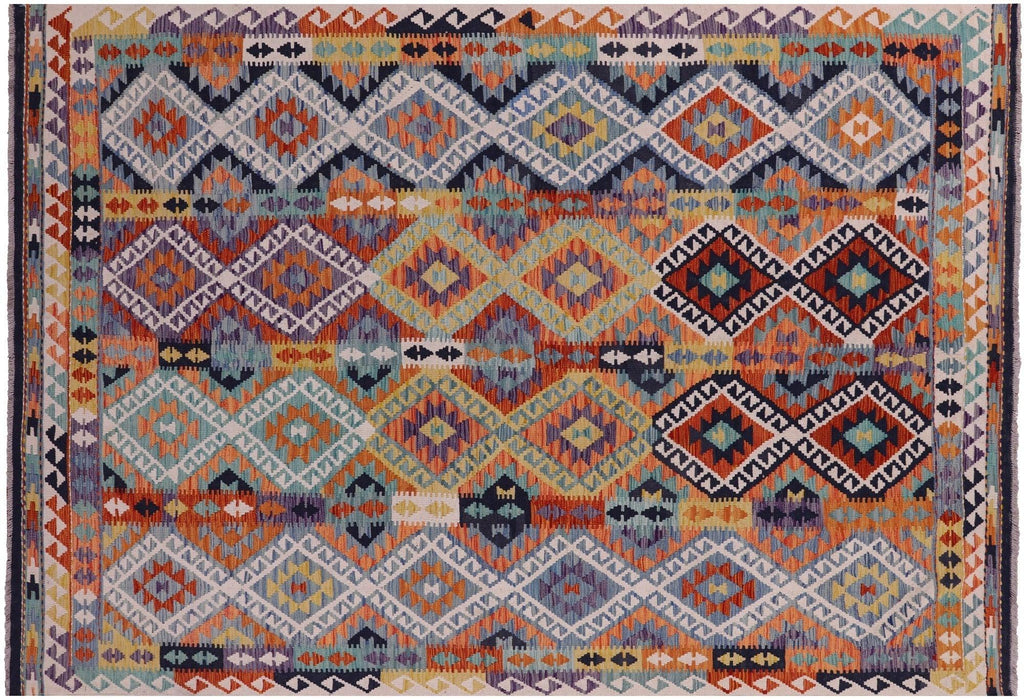 Reversible Flat Weave Kilim Wool On Wool Rug - Manhattan Rugs