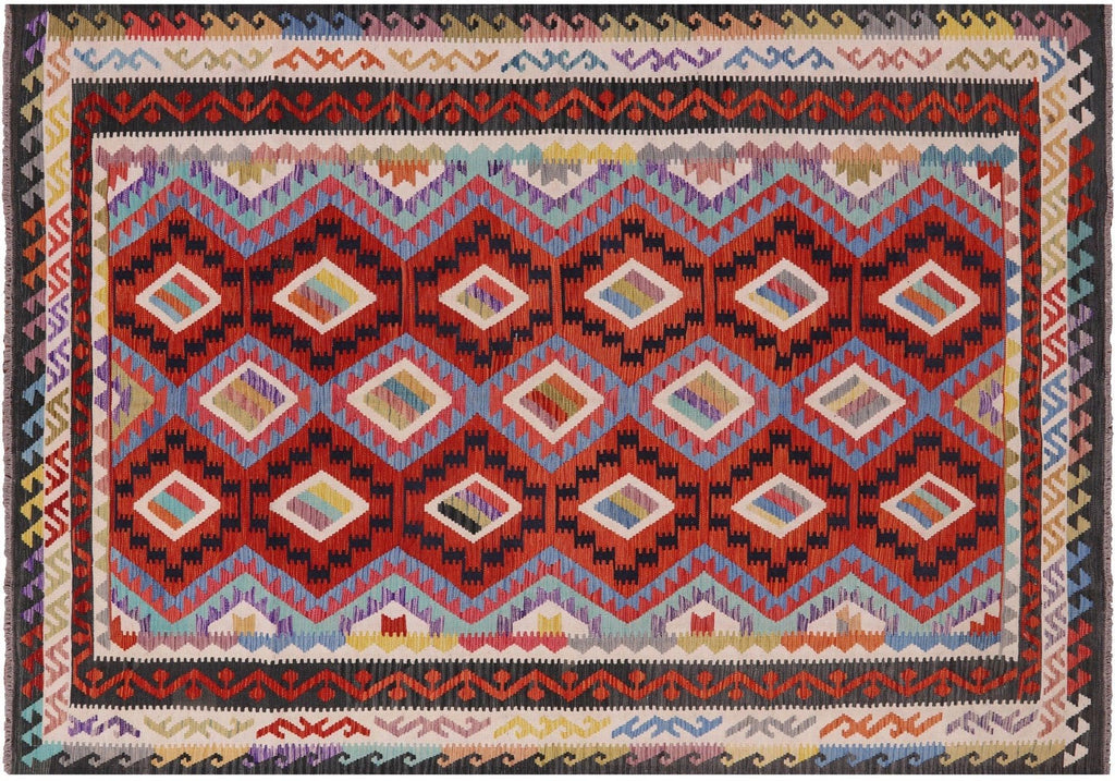 Reversible Flat Weave Kilim Wool On Wool Rug - Manhattan Rugs