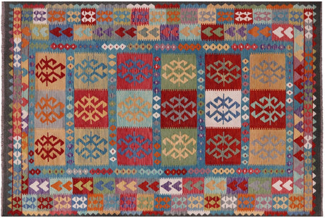 Reversible Flat Weave Kilim Wool On Wool Rug - Manhattan Rugs