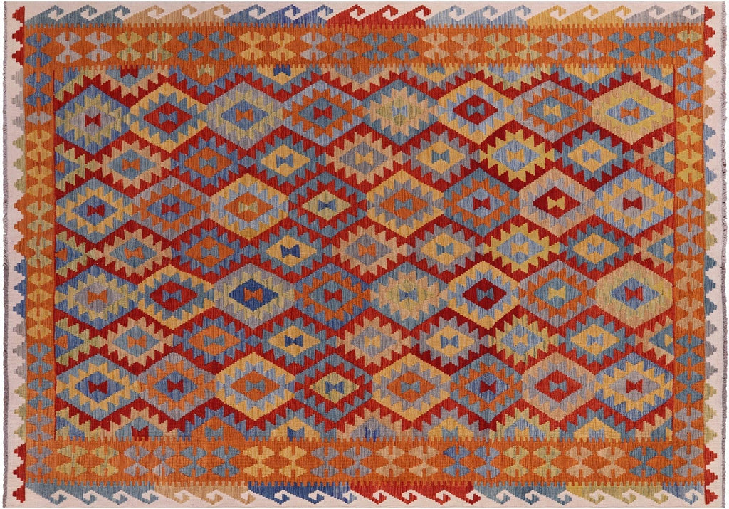 Reversible Kilim Flat Weave Wool On Wool Rug - Manhattan Rugs