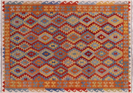 Reversible Kilim Flat Weave Wool On Wool Rug - Manhattan Rugs