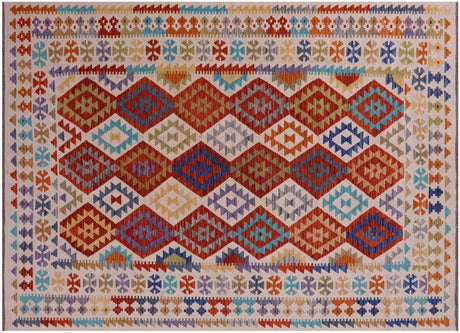 Reversible Kilim Flat Weave Wool On Wool Rug - Manhattan Rugs