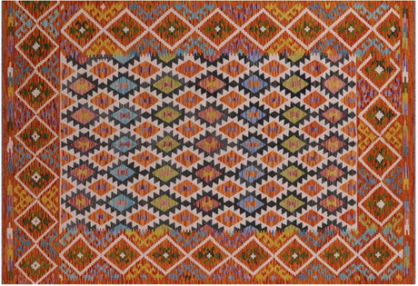 Wool On Wool Reversible Flat Weave Kilim Rug - Manhattan Rugs
