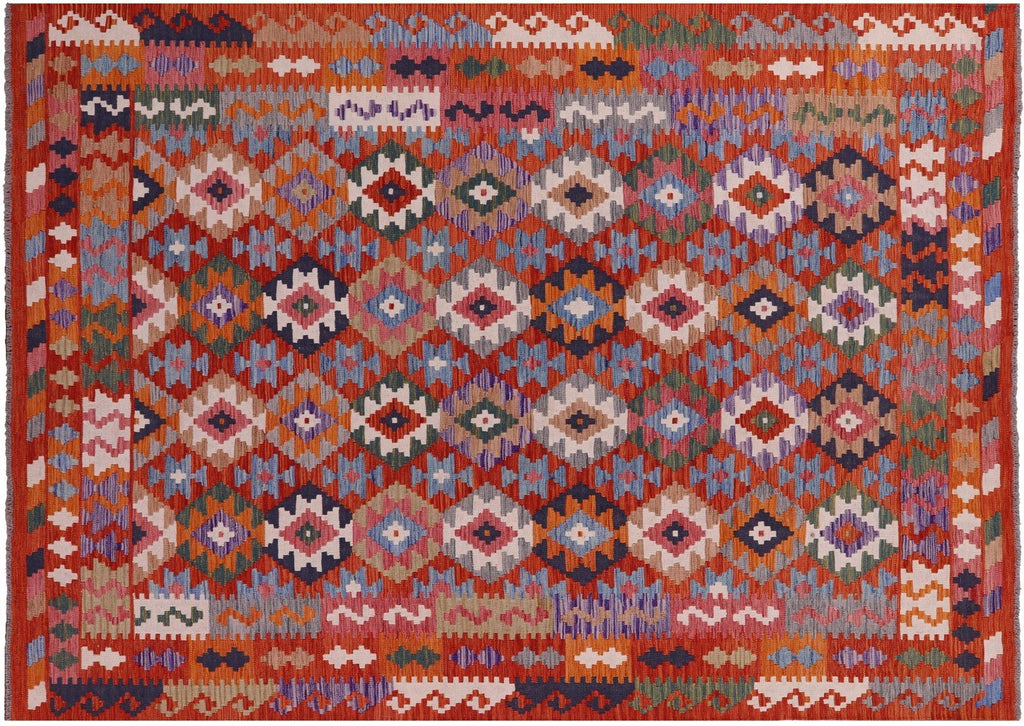 Wool On Wool Reversible Kilim Flat Weave Rug - Manhattan Rugs
