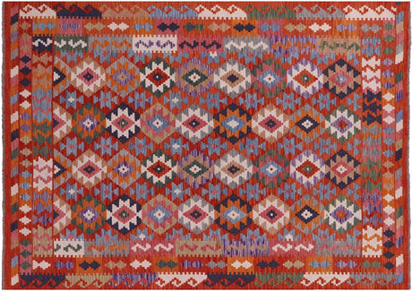 Wool On Wool Reversible Kilim Flat Weave Rug - Manhattan Rugs