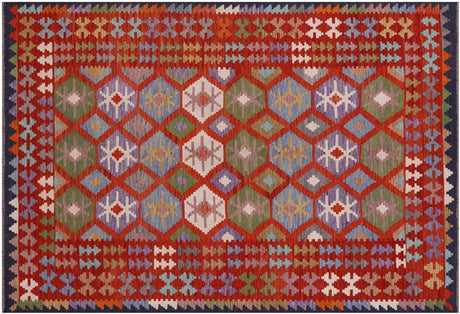 Wool On Wool Reversible Kilim Flat Weave Rug - Manhattan Rugs