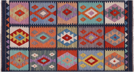 Wool On Wool Kilim Flat Weave Reversible Rug - Manhattan Rugs