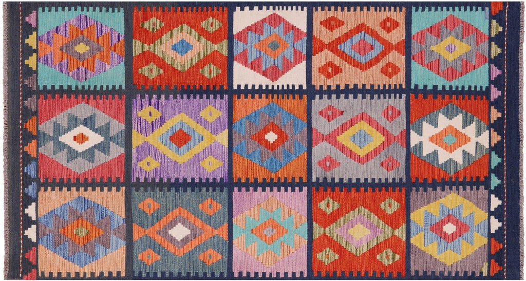 Kilim Flat Weave Wool On Wool Reversible Rug - Manhattan Rugs