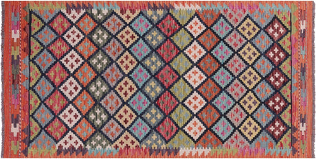 Runner Reversible Kilim Flat Weave Wool On Wool Rug - Manhattan Rugs