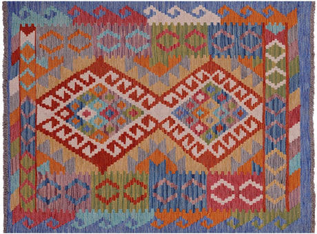 Flat Weave Kilim Reversible Wool On Wool Rug - Manhattan Rugs