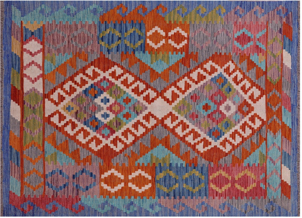 Wool On Wool Flat Weave Kilim Reversible Rug - Manhattan Rugs