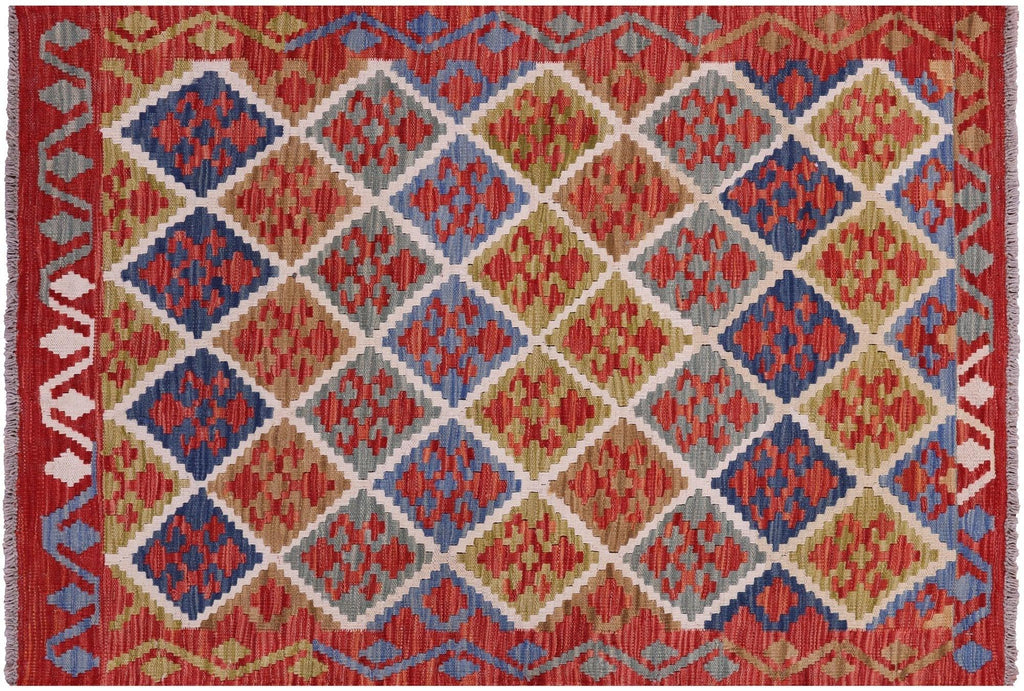 Flat Weave Kilim Reversible Wool On Wool Rug - Manhattan Rugs