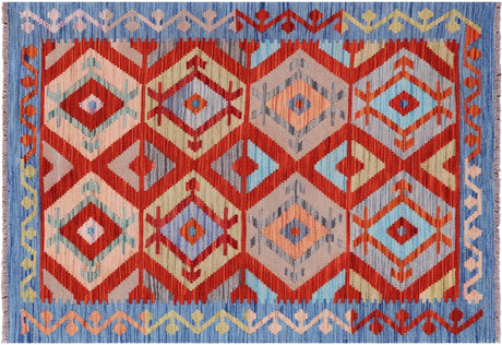 Reversible Kilim Flat Weave Wool On Wool Rug - Manhattan Rugs