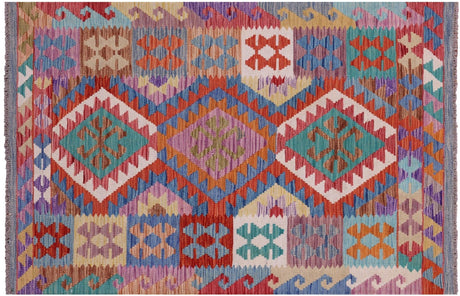 Kilim Flat Weave Reversible Wool On Wool Rug - Manhattan Rugs