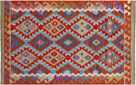 Wool On Wool Reversible Kilim Flat Weave Rug - Manhattan Rugs