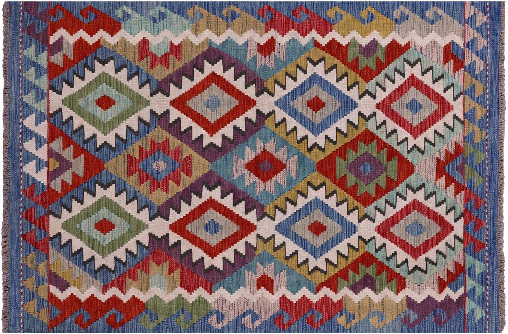 Reversible Flat Weave Kilim Wool On Wool Rug - Manhattan Rugs