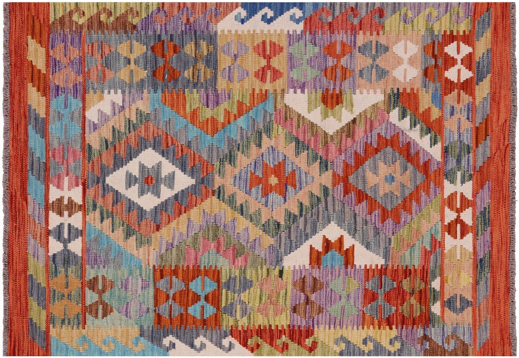 Reversible Kilim Flat Weave Wool On Wool Rug - Manhattan Rugs