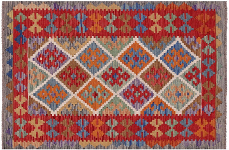 Kilim Flat Weave Reversible Wool On Wool Rug - Manhattan Rugs