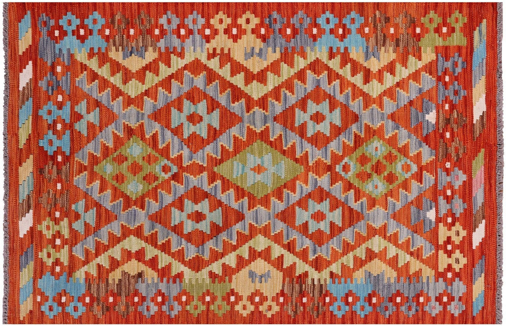 Kilim Flat Weave Reversible Wool On Wool Rug - Manhattan Rugs