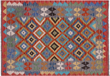 Wool On Wool Kilim Flat Weave Reversible Rug - Manhattan Rugs