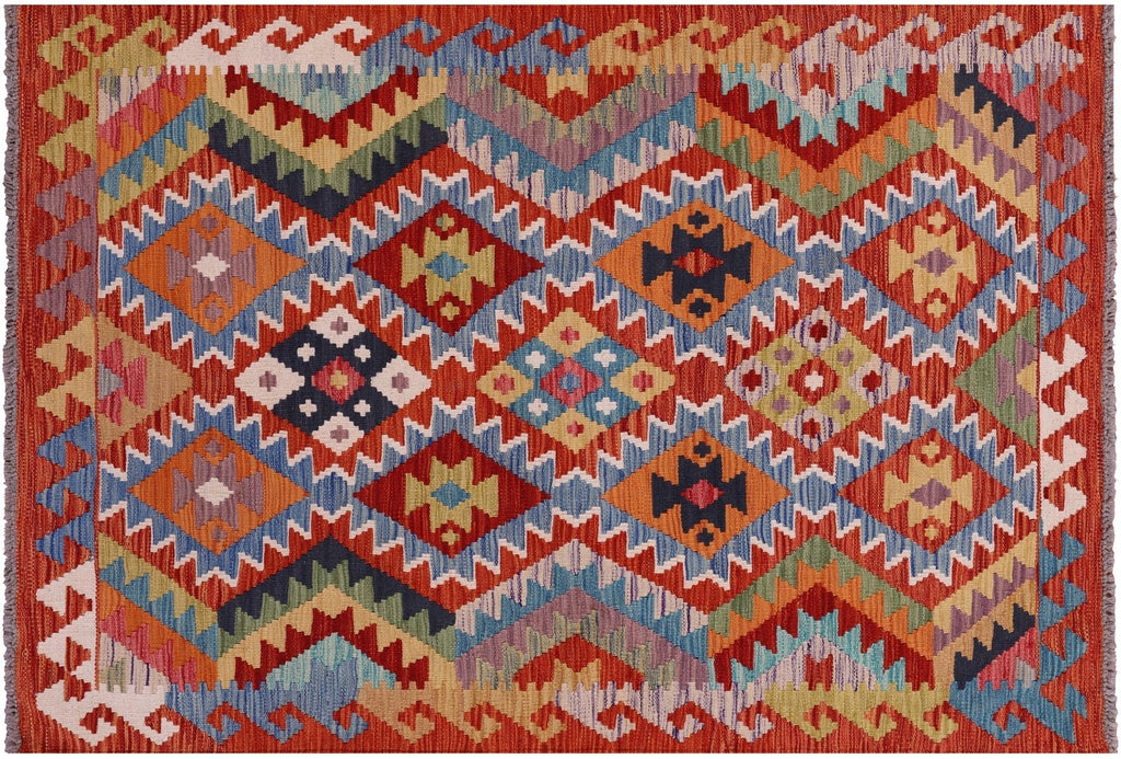 Flat Weave Kilim Reversible Wool On Wool Rug - Manhattan Rugs