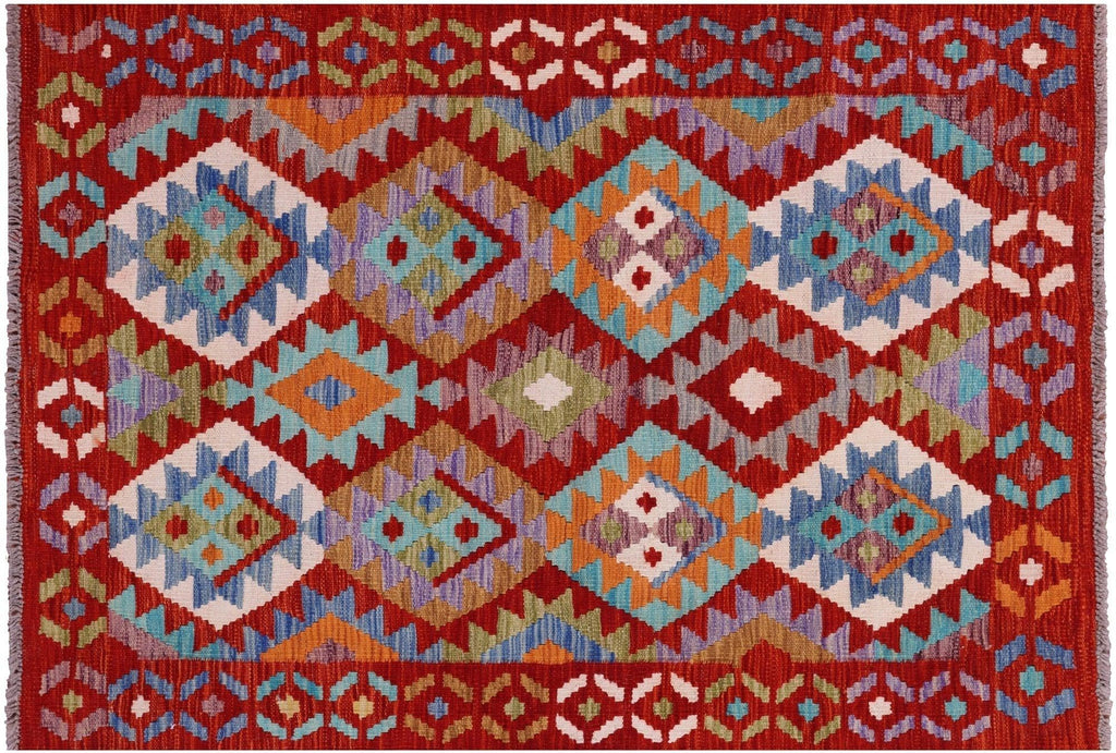 Kilim Flat Weave Reversible Wool On Wool Rug - Manhattan Rugs